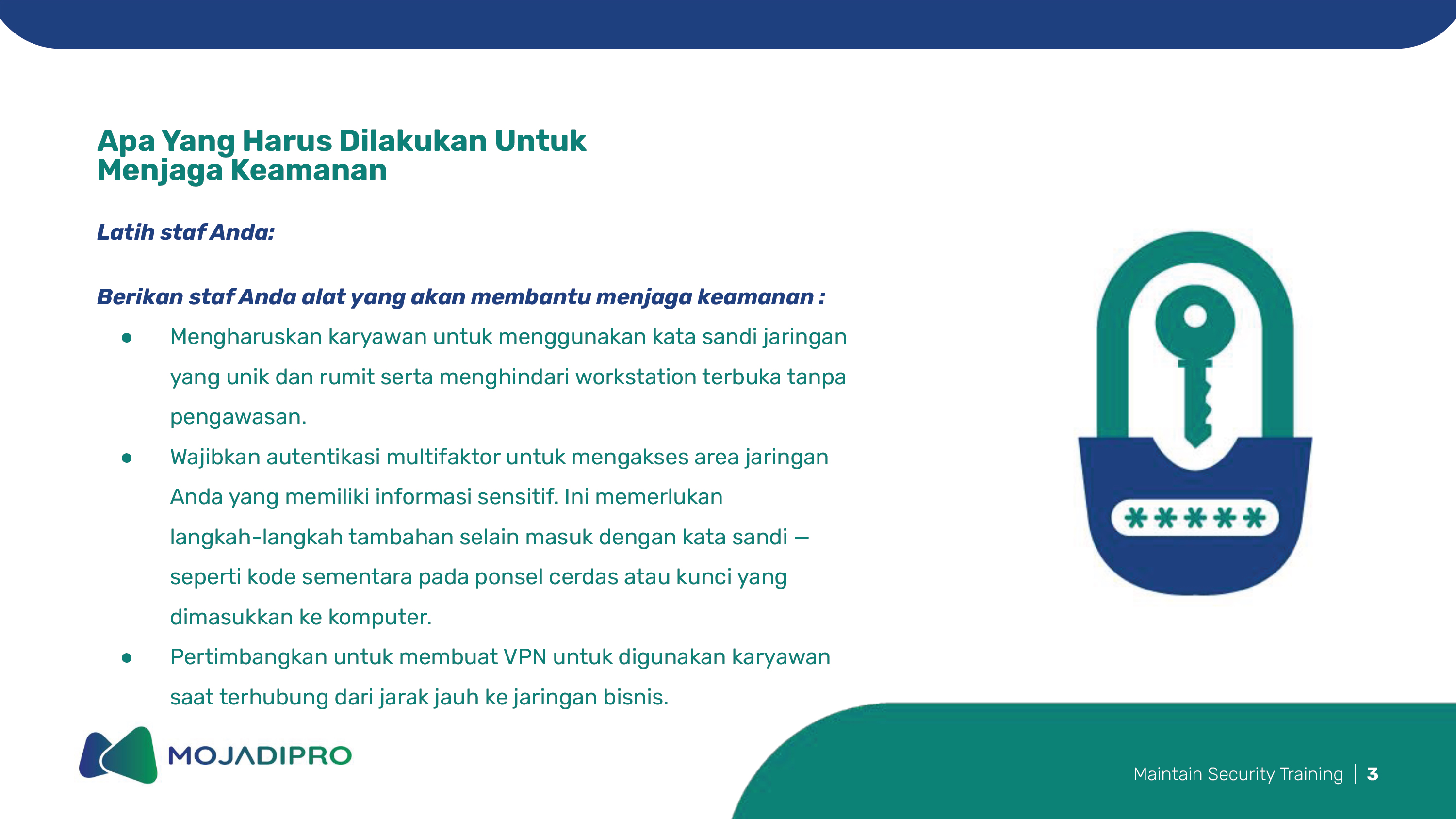 4.2 PELATIHAN MEMPERTAHANKAN KEAMANAN